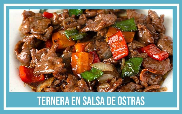 Ternera con salsa de ostras Ternera con salsa de ostras