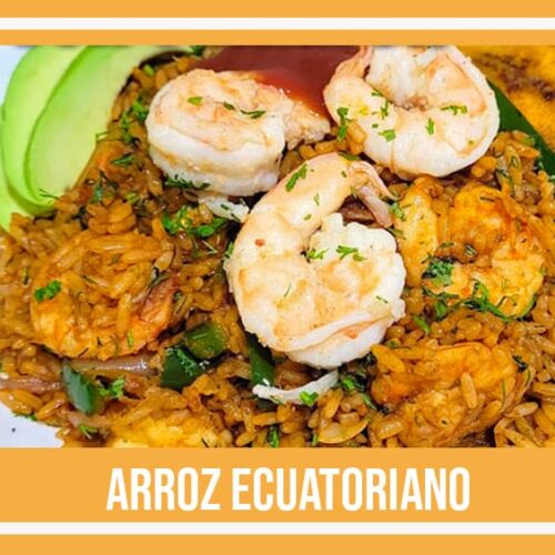arroz con camarón ecuatoriano