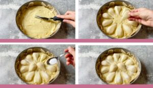 como se hace la tarta de pera y almendras