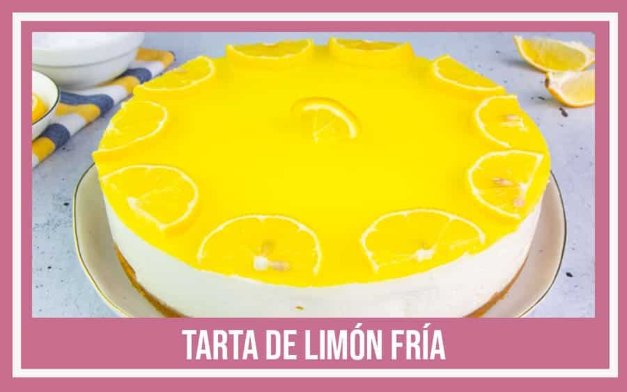 tarta de limón fría