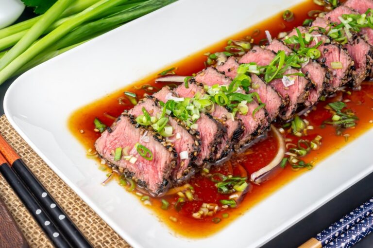 Receta de Tataki de Ternera: Descubre Cómo Preparar Este Exquisito Plato Japonés en Casa Receta de Tataki de Ternera: Descubre Cómo Preparar Este Exquisito Plato Japonés en Casa